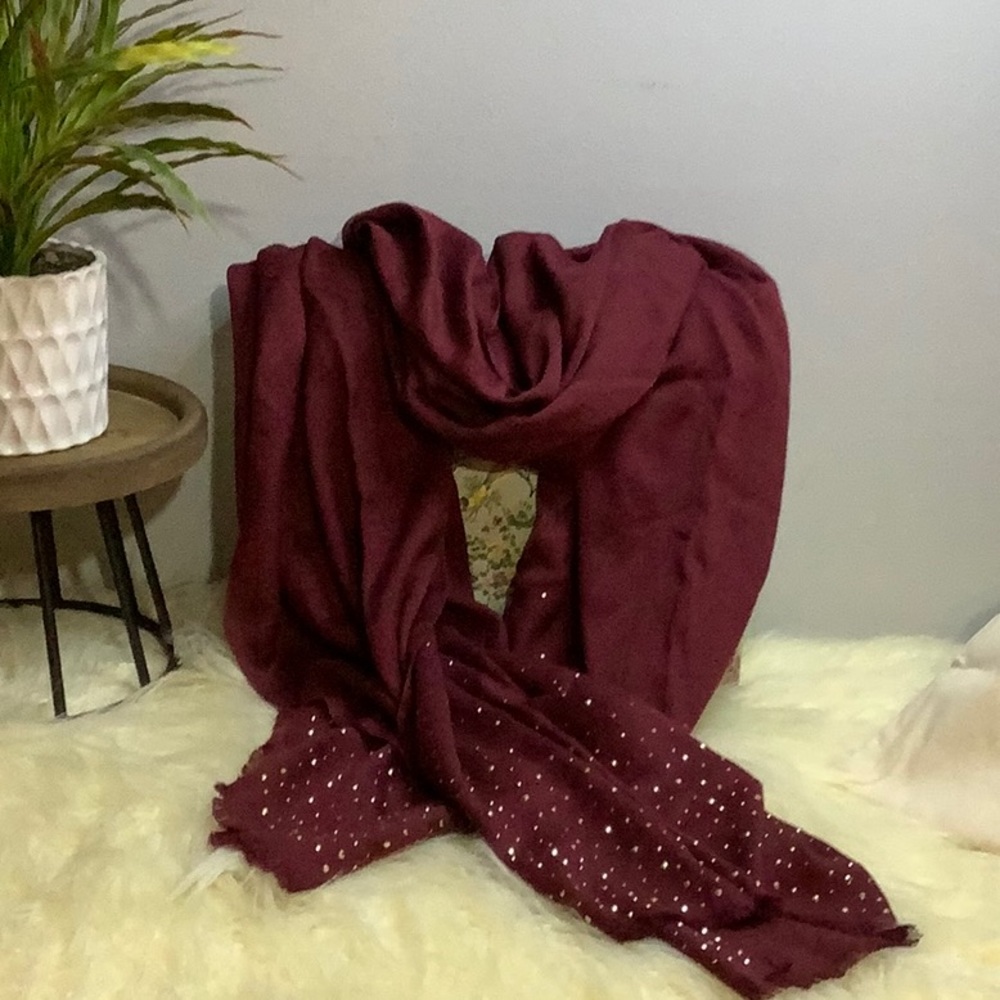 WHBM Garnet Scarf Wrap NWT